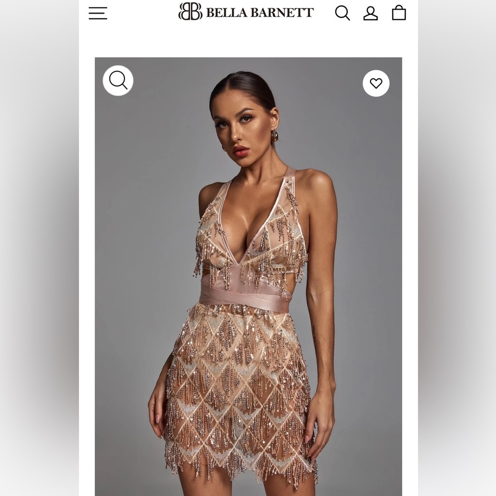 Bella Barnett Louisa Mini Dress - Champagne
(Perfect for NYE!🥂🍾)